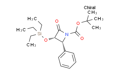 CAS No. 944154-74-9, (3S,4R)-tert-Butyl 2-oxo-4-phenyl-3-((triethylsilyl)oxy)azetidine-1-carboxylate