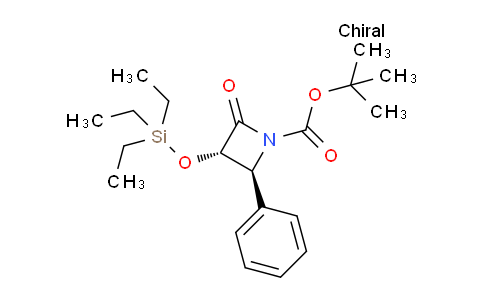 CAS No. 949022-68-8, (3S,4S)-tert-Butyl 2-oxo-4-phenyl-3-((triethylsilyl)oxy)azetidine-1-carboxylate