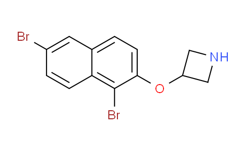 CAS No. 1219976-34-7, 3-((1,6-Dibromonaphthalen-2-yl)oxy)azetidine