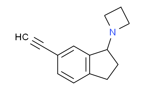 CAS No. 371251-20-6, 1-(6-Ethynyl-2,3-dihydro-1H-inden-1-yl)azetidine
