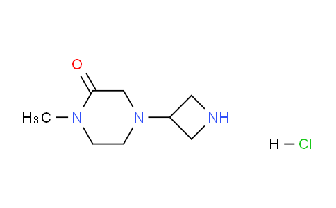 CAS No. 1451391-79-9, 4-(Azetidin-3-yl)-1-methylpiperazin-2-one hydrochloride