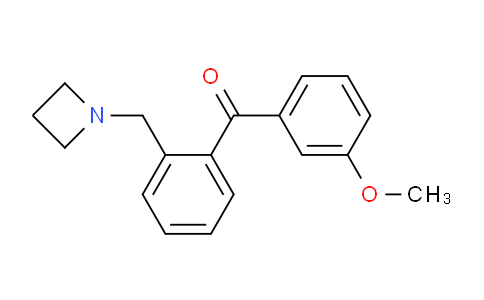 CAS No. 898754-38-6, (2-(Azetidin-1-ylmethyl)phenyl)(3-methoxyphenyl)methanone