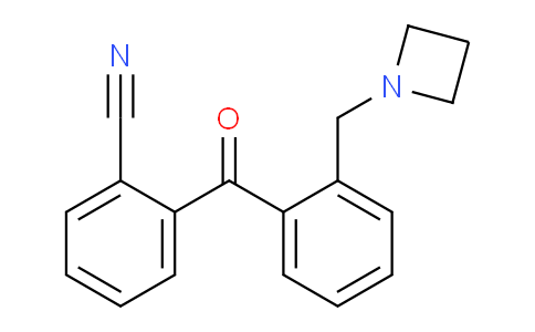 CAS No. 898754-44-4, 2-(2-(Azetidin-1-ylmethyl)benzoyl)benzonitrile