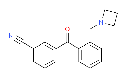 CAS No. 898754-47-7, 3-(2-(Azetidin-1-ylmethyl)benzoyl)benzonitrile