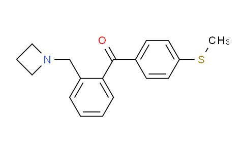 CAS No. 898754-65-9, (2-(Azetidin-1-ylmethyl)phenyl)(4-(methylthio)phenyl)methanone