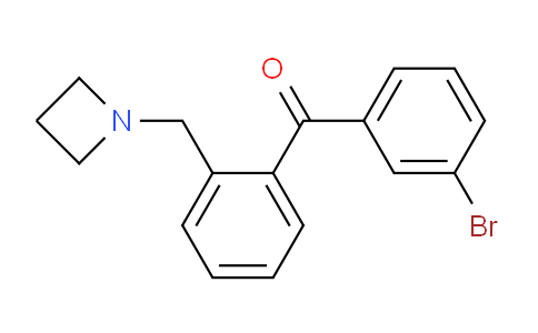 CAS No. 898754-68-2, (2-(Azetidin-1-ylmethyl)phenyl)(3-bromophenyl)methanone