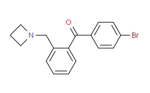 CAS No. 898754-71-7, (2-(Azetidin-1-ylmethyl)phenyl)(4-bromophenyl)methanone