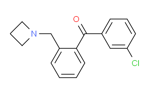 CAS No. 898754-74-0, (2-(Azetidin-1-ylmethyl)phenyl)(3-chlorophenyl)methanone
