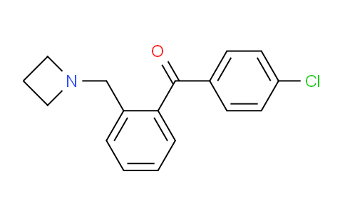 CAS No. 898754-77-3, (2-(Azetidin-1-ylmethyl)phenyl)(4-chlorophenyl)methanone