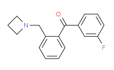 CAS No. 898754-80-8, (2-(Azetidin-1-ylmethyl)phenyl)(3-fluorophenyl)methanone