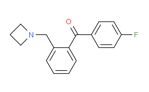 CAS No. 898754-83-1, (2-(Azetidin-1-ylmethyl)phenyl)(4-fluorophenyl)methanone