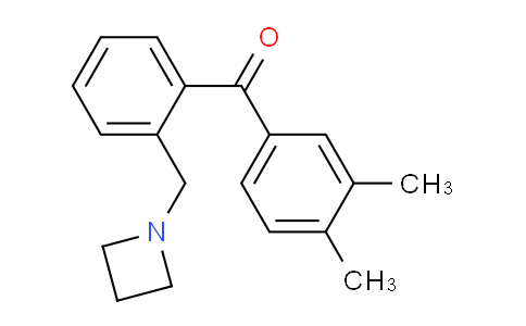CAS No. 898754-93-3, (2-(Azetidin-1-ylmethyl)phenyl)(3,4-dimethylphenyl)methanone