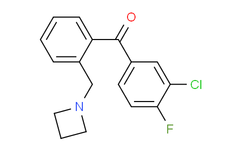CAS No. 898755-01-6, (2-(Azetidin-1-ylmethyl)phenyl)(3-chloro-4-fluorophenyl)methanone