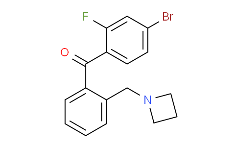 CAS No. 898755-13-0, (2-(Azetidin-1-ylmethyl)phenyl)(4-bromo-2-fluorophenyl)methanone