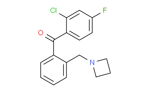 CAS No. 898755-15-2, (2-(Azetidin-1-ylmethyl)phenyl)(2-chloro-4-fluorophenyl)methanone