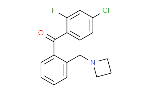 CAS No. 898755-19-6, (2-(Azetidin-1-ylmethyl)phenyl)(4-chloro-2-fluorophenyl)methanone