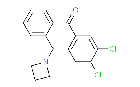 CAS No. 898755-27-6, (2-(Azetidin-1-ylmethyl)phenyl)(3,4-dichlorophenyl)methanone