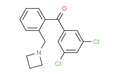 CAS No. 898755-29-8, (2-(Azetidin-1-ylmethyl)phenyl)(3,5-dichlorophenyl)methanone