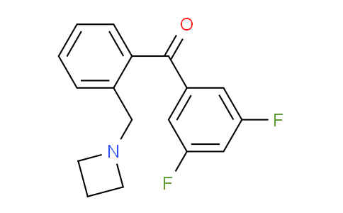 CAS No. 898755-35-6, (2-(Azetidin-1-ylmethyl)phenyl)(3,5-difluorophenyl)methanone