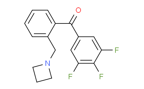 CAS No. 898755-38-9, (2-(Azetidin-1-ylmethyl)phenyl)(3,4,5-trifluorophenyl)methanone