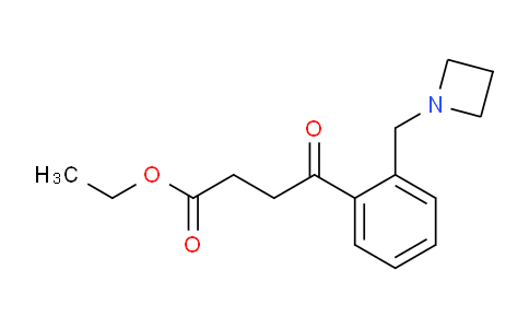 CAS No. 898755-53-8, Ethyl 4-(2-(azetidin-1-ylmethyl)phenyl)-4-oxobutanoate