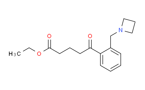 CAS No. 898755-56-1, Ethyl 5-(2-(azetidin-1-ylmethyl)phenyl)-5-oxopentanoate