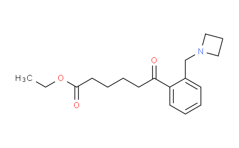 CAS No. 898755-58-3, Ethyl 6-(2-(azetidin-1-ylmethyl)phenyl)-6-oxohexanoate