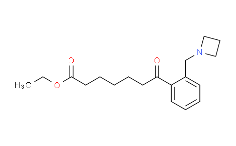 CAS No. 898755-61-8, Ethyl 7-(2-(azetidin-1-ylmethyl)phenyl)-7-oxoheptanoate