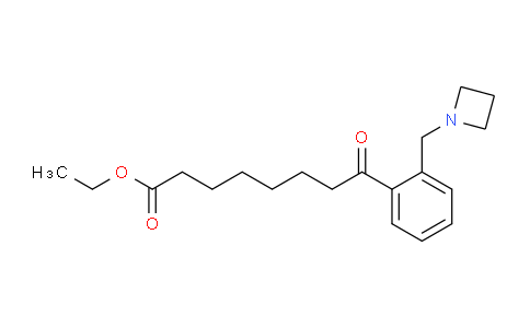 CAS No. 898755-64-1, Ethyl 8-(2-(azetidin-1-ylmethyl)phenyl)-8-oxooctanoate