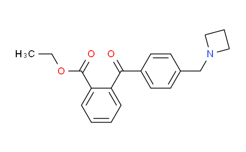 CAS No. 898756-25-7, Ethyl 2-(4-(azetidin-1-ylmethyl)benzoyl)benzoate