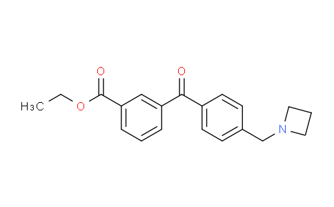 CAS No. 898756-28-0, Ethyl 3-(4-(azetidin-1-ylmethyl)benzoyl)benzoate