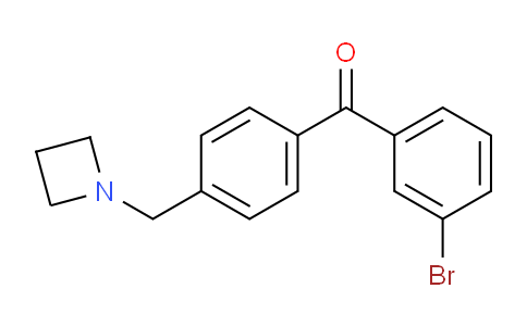 CAS No. 898756-40-6, (4-(Azetidin-1-ylmethyl)phenyl)(3-bromophenyl)methanone