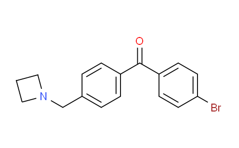 CAS No. 898756-43-9, (4-(Azetidin-1-ylmethyl)phenyl)(4-bromophenyl)methanone
