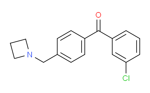 CAS No. 898756-46-2, (4-(Azetidin-1-ylmethyl)phenyl)(3-chlorophenyl)methanone