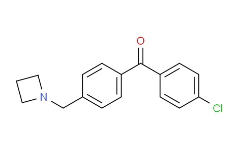 CAS No. 898756-49-5, (4-(Azetidin-1-ylmethyl)phenyl)(4-chlorophenyl)methanone