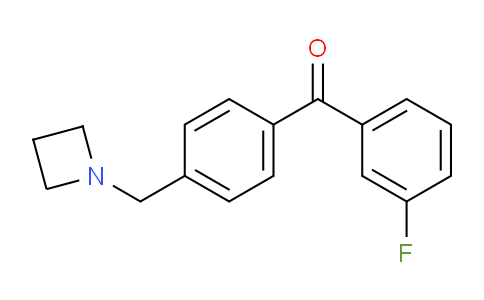 CAS No. 898756-52-0, (4-(Azetidin-1-ylmethyl)phenyl)(3-fluorophenyl)methanone