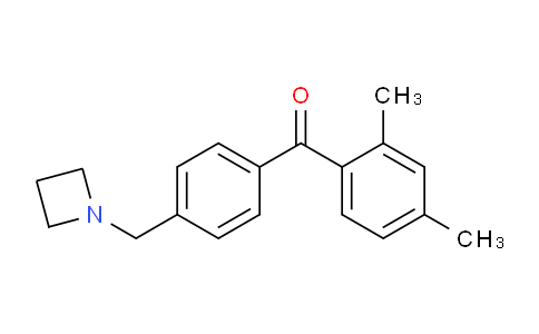 CAS No. 898756-61-1, (4-(Azetidin-1-ylmethyl)phenyl)(2,4-dimethylphenyl)methanone