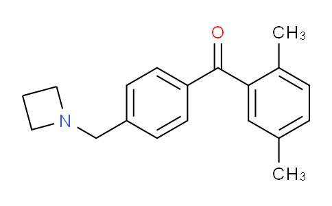 CAS No. 898756-64-4, (4-(Azetidin-1-ylmethyl)phenyl)(2,5-dimethylphenyl)methanone