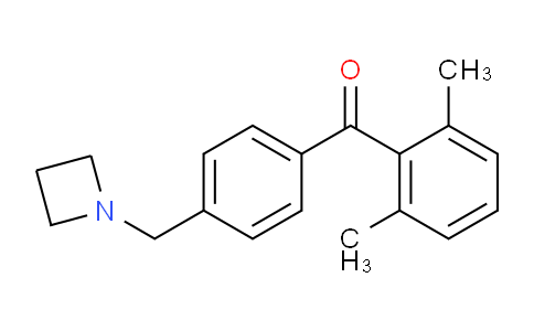 CAS No. 898756-67-7, (4-(Azetidin-1-ylmethyl)phenyl)(2,6-dimethylphenyl)methanone