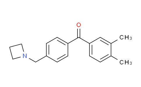 CAS No. 898756-69-9, (4-(Azetidin-1-ylmethyl)phenyl)(3,4-dimethylphenyl)methanone
