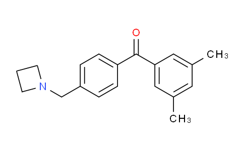 CAS No. 898756-71-3, (4-(Azetidin-1-ylmethyl)phenyl)(3,5-dimethylphenyl)methanone