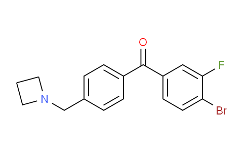 CAS No. 898756-73-5, (4-(Azetidin-1-ylmethyl)phenyl)(4-bromo-3-fluorophenyl)methanone