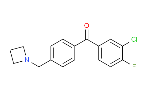 CAS No. 898756-77-9, (4-(Azetidin-1-ylmethyl)phenyl)(3-chloro-4-fluorophenyl)methanone