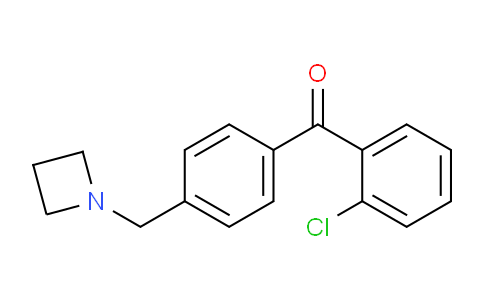 CAS No. 898756-79-1, (4-(Azetidin-1-ylmethyl)phenyl)(2-chlorophenyl)methanone