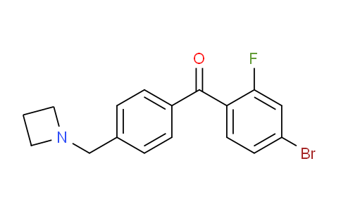 CAS No. 898756-87-1, (4-(Azetidin-1-ylmethyl)phenyl)(4-bromo-2-fluorophenyl)methanone
