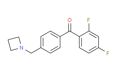 CAS No. 898757-03-4, (4-(Azetidin-1-ylmethyl)phenyl)(2,4-difluorophenyl)methanone