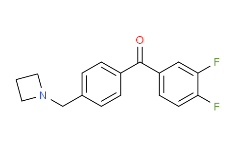 CAS No. 898757-05-6, (4-(Azetidin-1-ylmethyl)phenyl)(3,4-difluorophenyl)methanone