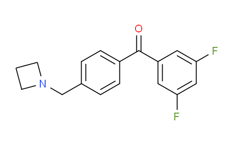 CAS No. 898757-07-8, (4-(Azetidin-1-ylmethyl)phenyl)(3,5-difluorophenyl)methanone