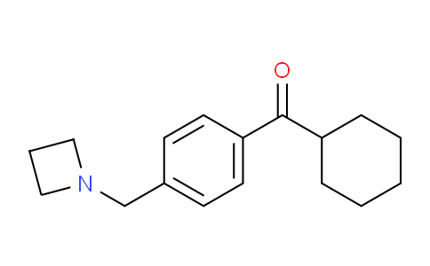 CAS No. 898757-16-9, (4-(Azetidin-1-ylmethyl)phenyl)(cyclohexyl)methanone