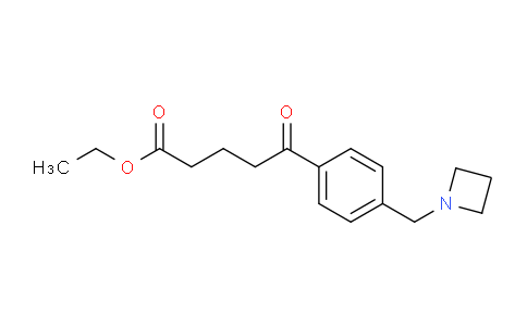 CAS No. 898757-22-7, Ethyl 5-(4-(azetidin-1-ylmethyl)phenyl)-5-oxopentanoate